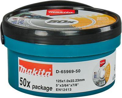 Makita-Trennscheibe 125 x 1,0 mm Edelstahl – D-65969-50