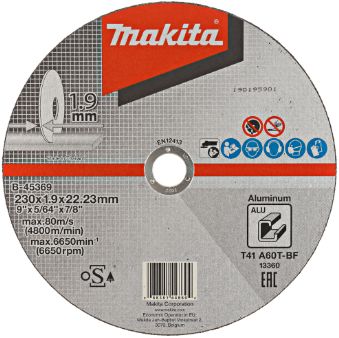 Makita Trennscheibe 230 x 1,9 mm Aluminium – B-45369 (10 Stück)