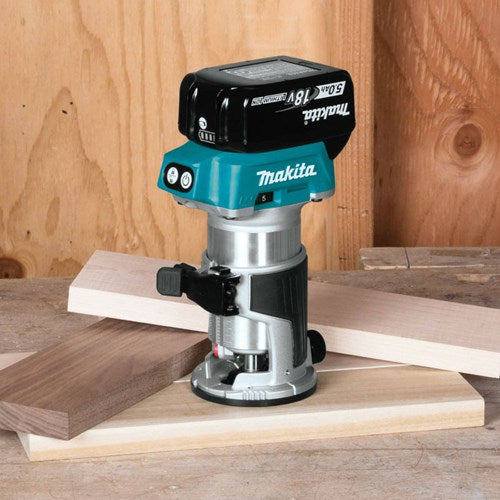 Makita drt50rtjx3 Akku-Fräsmaschine 18 V Li-Ion | mit 2x 18V-Batterien