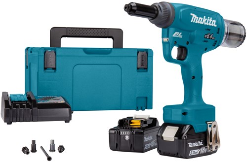 Makita drv250rtj | Akku-Blindnietzange |18V | 5,0ah | Li-Ion | mbox