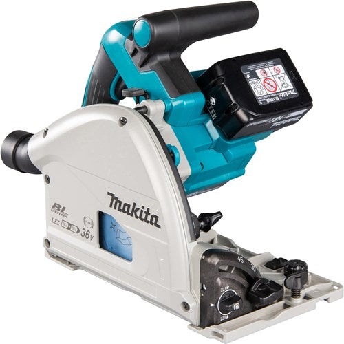 Makita DSP600PT2J Akku-Tauchsäge LXT 2x18V | 2x5,0-Ah-Batterien und Duo-Ladegerät
