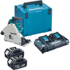 Makita DSP600PT2J Akku-Tauchsäge LXT 2x18V | 2x5,0-Ah-Batterien und Duo-Ladegerät
