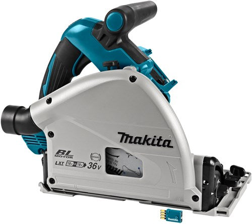 Akku-Tauchkreissäge von Makita, 165 mm, 2 x 18 V, AWS, nackt