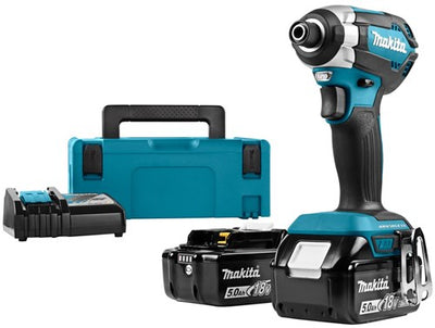 Makita dtd153rtj 18 V Akku bürstenloser Schlagschrauber 5,0 Ah 170 nm