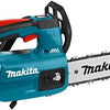 Makita duc254pte 18v Kettensäge mit Obergriff 25 cm | 5,0 Ah Akku (2 Stück) + Duo-Schnellladegerät