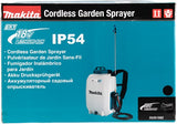 Makita dus158z | lxt 18 sc | Rucksack-Drucksprüher | 15 Liter | ohne Akku und Ladegerät | im Karton - so158z - afbeelding 2