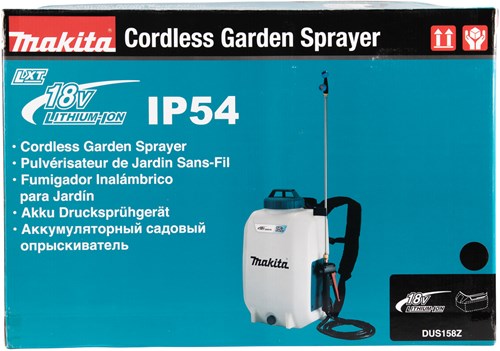 Makita dus158z | lxt 18 sc | Rucksack-Drucksprüher | 15 Liter | ohne Akku und Ladegerät | im Karton - so158z