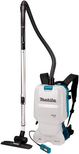 Makita dvc660pt2 2x18 V Rucksackstaubsauger zum Reinigen 5,0 Ah Akku (2 Stück), Duo-Schnellladegerät, im Karton – dvc660pt2