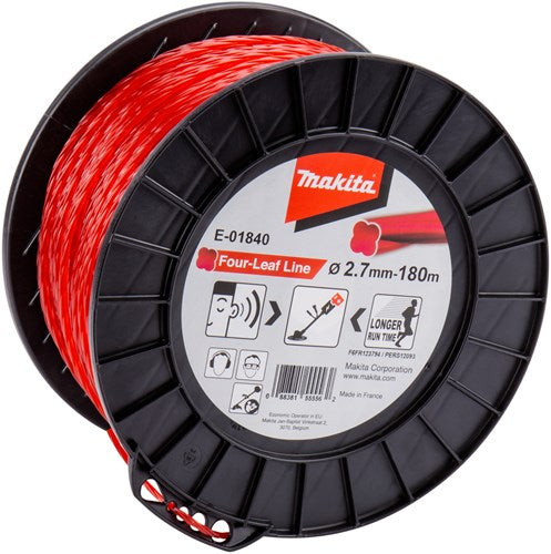Makita Zubehör Mähfaden 2,7x180m rot - e-01840 - e-01840