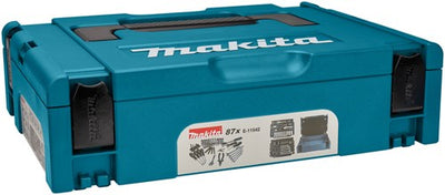 Makita-Zubehör e-11542 | Werkzeugsatz | Makpac-Koffer | 87 Stück - E-11542
