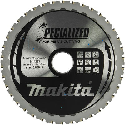 Makita Zubehör Kreissägeblatt Stahl | spezialisiert 185x30x1,4 38t 0g - e-14283 e-14283