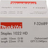 Makita-Klammern 22 mm 10 x 0,6 x 1,2 mm (5040 Stück)