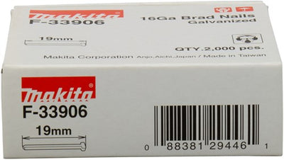 Zubehör für Makita-Bohrer, Länge 19 mm, Ausführung verzinkter Draht, Stärke 1,61 mm – F-33906
