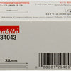 Makita Zubehör Brad Edelstahl Länge 38 mm Version Edelstahl A2 Drahtstärke 1,61 mm – F-34043