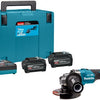 Makita ga005gu201 xgt 40v Akku-Winkelschleifer | 125mm | inkl. 2x 4,0-Ah-Akku und Schnellladegerät – ga005gu201