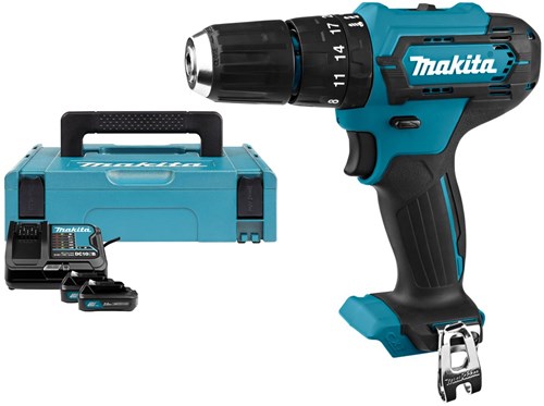 Makita hp333dsaj | 12 V max. | Schlagbohr-/Schraubmaschine | 2,0 Ah Akku (2 Stück) | Ladegerät | in mbox - hp333dsaj