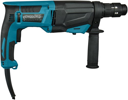 Makita hr2670ft Kombihammer | sds-plus | mit auswechselbarem Bohrkopf | 800 W, 3,0 Jahre – Std. 2670 Fuß