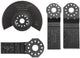 Makita Tauchsägeblatt-Set, Inhalt: TMA009, TMA010, TMA016, TMA006.