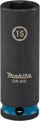 Imp Makita Schlagschrauber-Stecknuss Act schwarz, 3 8 15 mm lang – E-16324