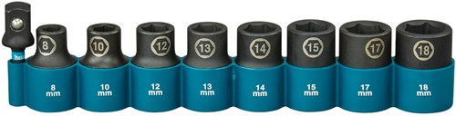 Imp Makita Schlagschrauber-Set Act Black, 1 2 9-teilig – E-16645