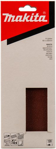 Makita Zubehör Schleifblatt K100 93x228 rot - P-32954