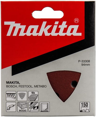Makita Zubehör Schleifblatt 3-K K150 rot v. - P-33308