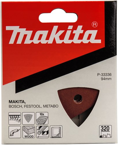 Makita Zubehör Schleifblatt 3-K K320 rot v. - P-33336