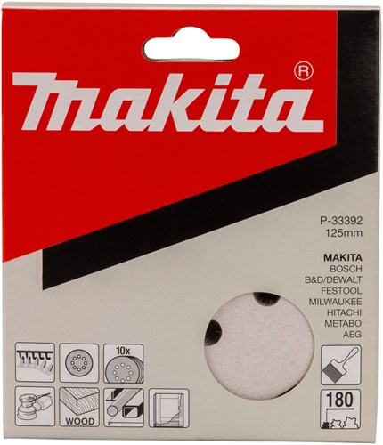 Makita Zubehör Schleifscheibe K180 125 weiß v. - p-33392