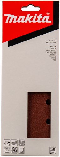Makita Zubehör Schleifblatt K150 93x228 rot g. - p-36027