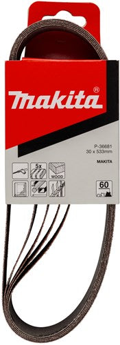 Makita Zubehör Schleifband K60 30x533 rot - P-36681