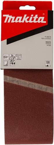 Makita Zubehör Schleifband K100 100x610 rot - P-36918
