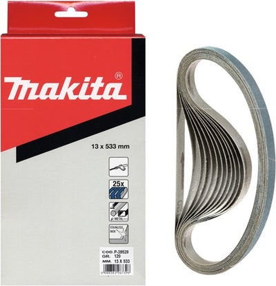 Makita Zubehör Schleifband blau Länge 533 mm Breite 13 mm Körnung 40 – P-39481