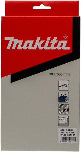 Makita Zubehör Schleifband blau Länge 533 mm Breite 13 mm Körnung 60 – P-39497