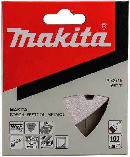 Makita Zubehör Schleifblatt 3-K K100 weiß v. - P-42715
