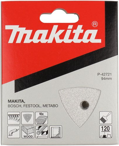 Makita Zubehör Schleifblatt 3-K K120 weiß v. - P-42721
