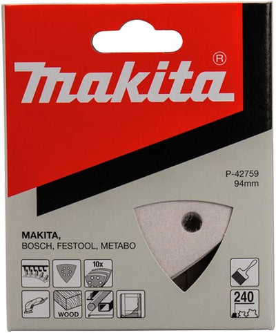 Makita Zubehör Schleifblatt 3-K K240 weiß v. - P-42759