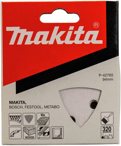Makita Zubehör Schleifblatt 3-K K320 weiß v. - P-42765