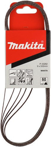 Makita Zubehör Schleifband K60 9x533 rot – P-43262