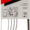Makita Zubehör Schleifband K120 9x533 rot – P-43290