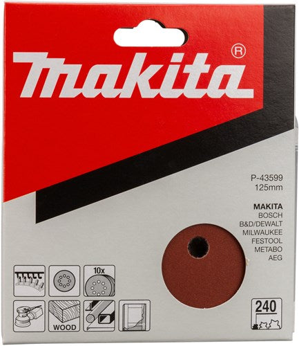 Makita Schleifscheibe 125mm P240 (10 Stück)