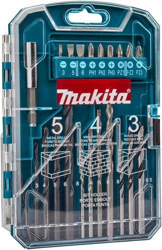 Makita Zubehör Bohrer- und Schraubendreher-Bit-Set 22-teilig – P-44002 – P-44002