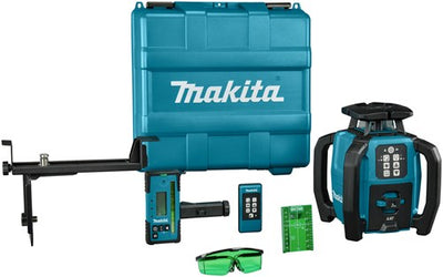 Makita Rotationslaser grün | 800 Meter | ohne Akkus und Ladegerät | im Kunststoffkoffer - skr001z