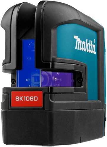 Makita sk106dz Kreuzlinien-Punktlaser rot | Ohne Akkus und Ladegerät, im Karton mit Tasche