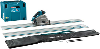 Makita sp001gz06 | Akku-Tauchsäge | 40 V max. | exkl. Batterien und Ladegerät mit AWS-Sender | 2 x Führungsschiene 1500mm | Verbindungsstreifen im Beutel – sp001gz06