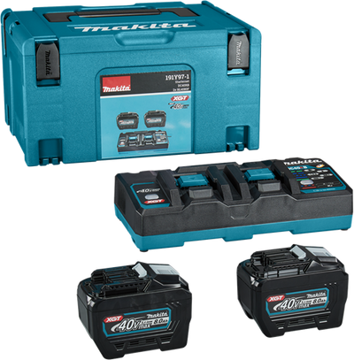 Makita Akku-Starterset xgt dc40rb 2xbl4080f
