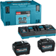 Makita Akku-Starterset xgt dc40rb 2xbl4080f