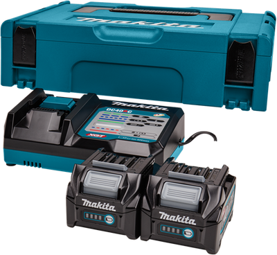 Makita Starterset xgt dc40rc 2xbl4025 | 40v 2,5ah - 191v27-4