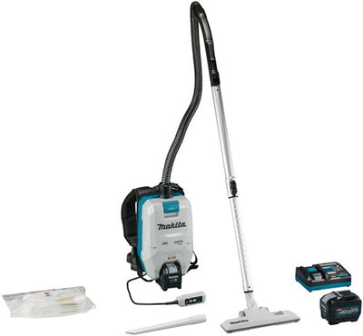 Makita vc008gl201 | 40V Max Rucksackstaubsauger | 2 x 8,0 Ah Akku + Schnellladegerät VC008GL201