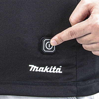 Makita beheiztes Unterhemd mit Reißverschluss s – dcx201bs