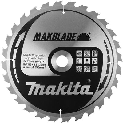 Makita Sägeblattdurchmesser Sägeblatt 315mm Zähnezahl 60